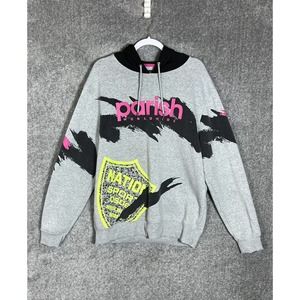 Thread Collective Parish Nation‎ Hoodie Mens Size 2X Gray Grey Sweatshirt